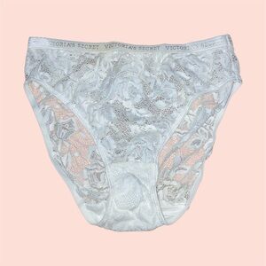 Vintage White Floral Lace Panty